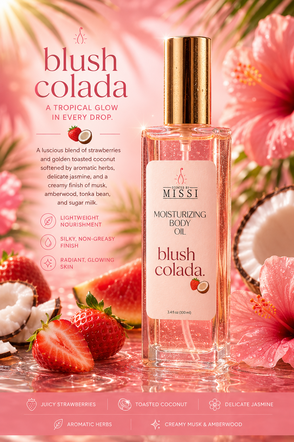 Blush Colada Body Oil