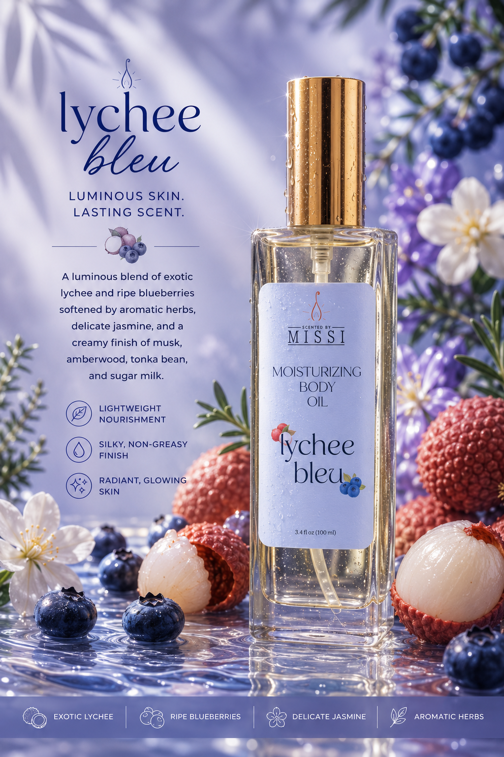 Lychee Bleu Body Oil