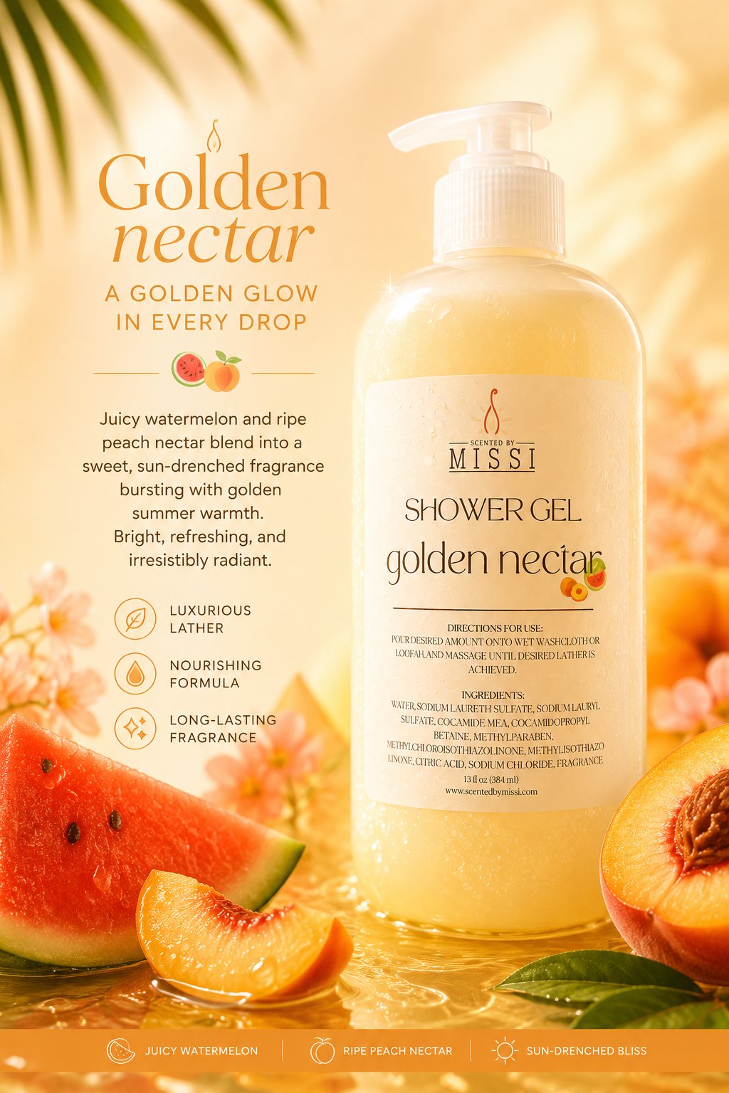 Golden Nectar Shower Gel