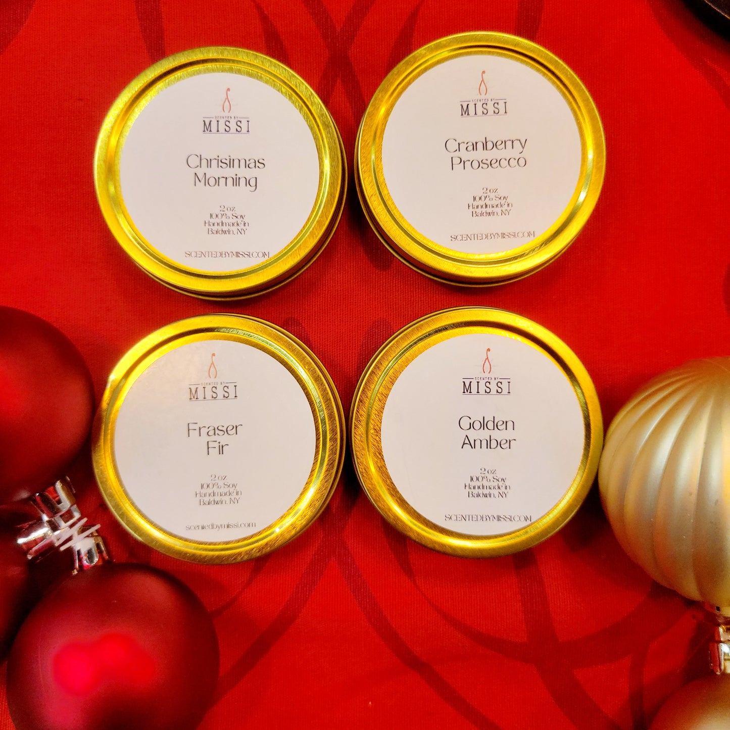 Holiday Candle Travel Tins